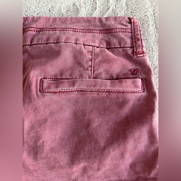 Red Stretch Midi American Eagle Outfitters Women’s Shorts - Picture 11 of 12